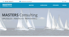 Desktop Screenshot of masters-consulting.de